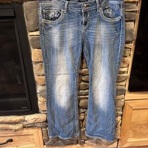 Classic Vigoss Blue Denim Jeans The Chelsea boot cut women’s 18/33L